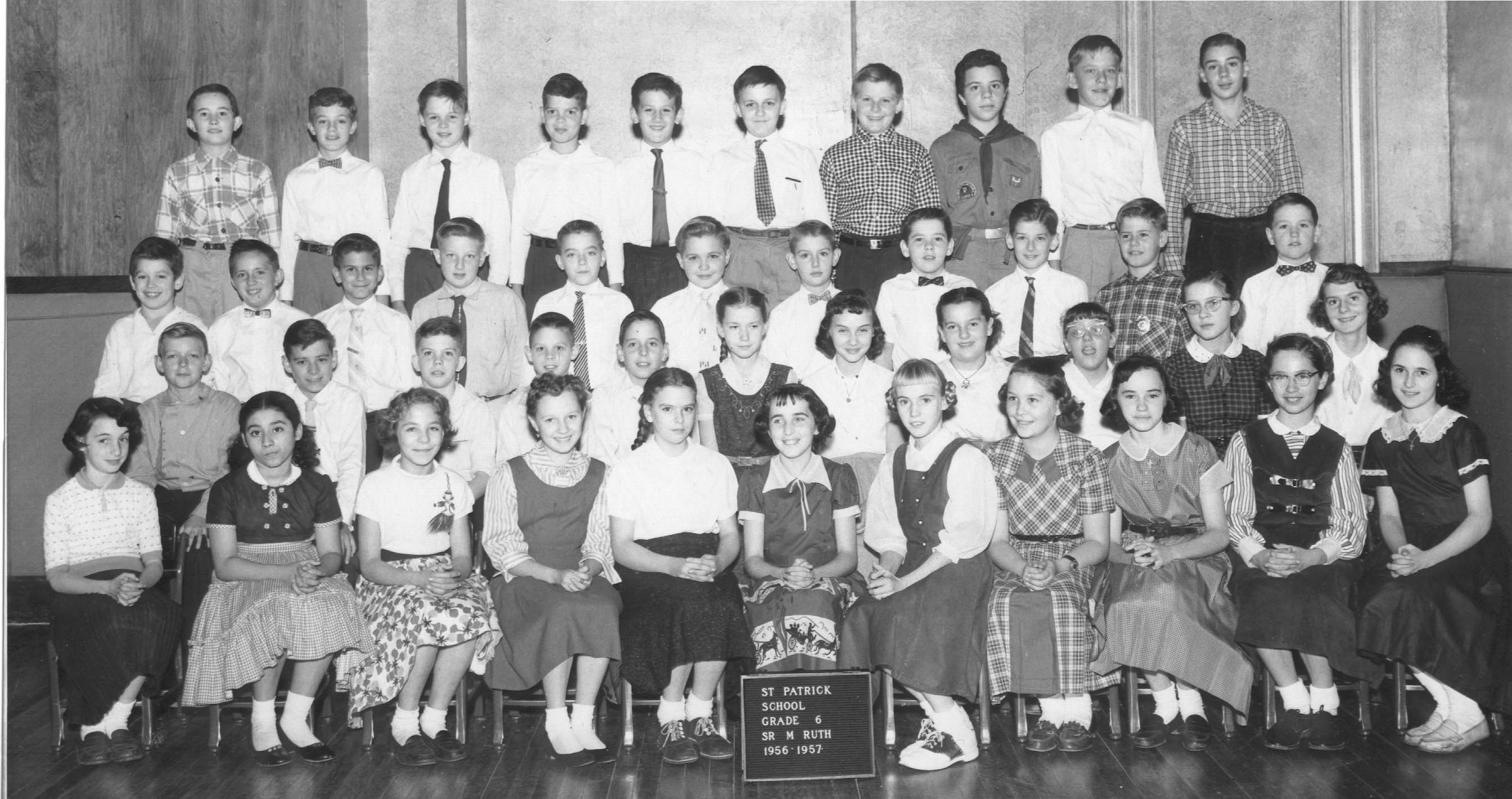 St. Pat sixth grade 1957